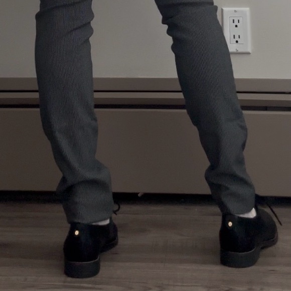 Aldo Maedagua Black Leather Menswear Lace-Up Dress Shoes - Picture 3 of 4